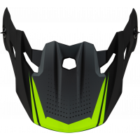 MX-96 502 VISOR W/SCREWS MATTE GREY/HI-VIS