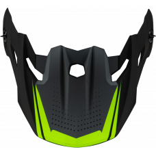 MX-96 502 VISOR W/SCREWS MATTE GREY/HI-VIS