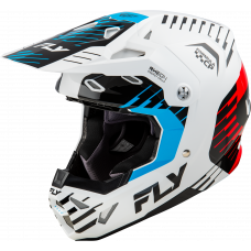 YOUTH FORMULA CP SLICE HELMET WHITE/RED/CYAN YL