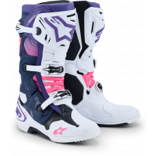TECH 10 WHT/VIOLET/NVY BL/PNK FL 10