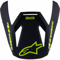 SM3 YOUTH RADIUM VISOR BLACK/YELLOW FLUO MATT