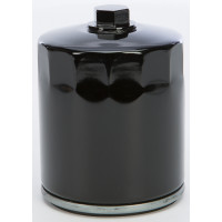 HD OIL FILTER BLACK TWIN CAM W/HEX NUT