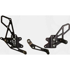 REAR SET COMPLETE BLK SUZ