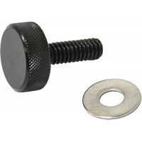KNURLED SEAT KNOB 1/4-20 BLACK