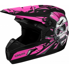 YOUTH MX-46Y UNSTABLE HELMET MATTE BLACK/PINK YL