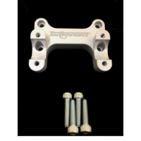 HANDLEBAR RISERS SILVER BMW