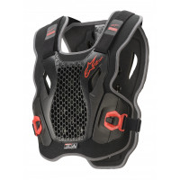 BIONIC ACTION CHEST PROTECTOR BLACK/RED MD/LG