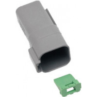 6-WIRE GREY DEUTSCH RCPTCL & WDGLCK HD# 72126-94GY