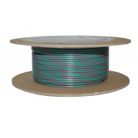 #18-GAUGE GREY/GREEN STRIPE 100' SPOOL OF PRIMARY WIRE