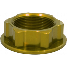 STEERING STEM NUT YELLOW HON/YAM/SUZ