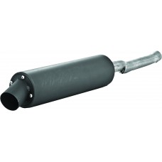 SINGLE SLIP-ON SYSTEM W/ UTILITY MUFFLER BLK YAM