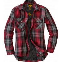COVERT WOMENS FLANNEL RED/GREY LG