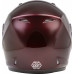 OF-17 OPEN-FACE HELMET WINE RED 3X