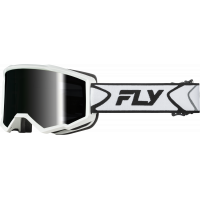 ZONE GOGGLE WHITE/BLACK W/DARK SMOKE HYDROPHOC LENS