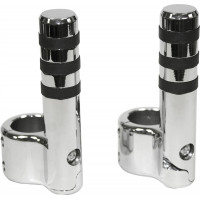 CLAMP-ON PEGS CHR W/ WIDE O RING FOR 1 1/2