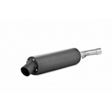 SINGLE SLIP-ON SYSTEM W/ UTILITY MUFFLER BLK SUZ