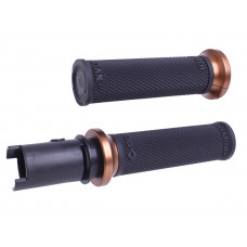 LOCK-ON RUFFIAN GRIPS BLACK/BRONZE CVO `23-24