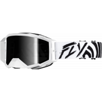 ZONE ELITE GOGGLE BLACK/WHITE W/ BLACK MIRROR/SMOKE LENS