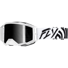 ZONE ELITE GOGGLE BLACK/WHITE W/ BLACK MIRROR/SMOKE LENS
