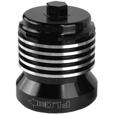 FLO REUSUABLE OIL FILTER BLACK/POLISHED FINS