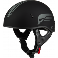 HH-65 RETRIBUTION HELMET MATTE BLACK/SILVER 2X