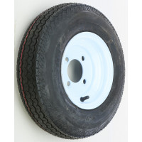 TRAILER TIRE AND WHEEL ASSEMBLY WHITE