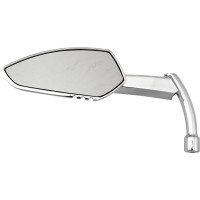 APACHE MIRROR W/KNIFE STEM CHROME LEFT