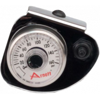 PRESSURE GAUGE & BRACKET W/TOGGLE SWITCH CHROME