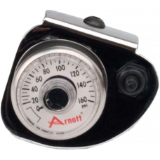 PRESSURE GAUGE & BRACKET W/TOGGLE SWITCH CHROME