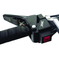 BILLET THROTTLE BLOCK W/ PUSH BUTTON KILL SWITCH POL