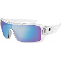 PARAGON SUNGLASSES CLEAR W/BLUE MIRROR LENS