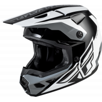 KINETIC CREST HELMET BLACK/WHITE/GREY 2X