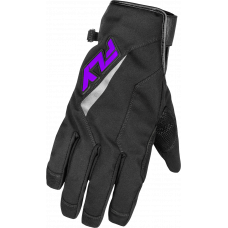 TITLE LONG GLOVES BLACK/PURPLE 2X