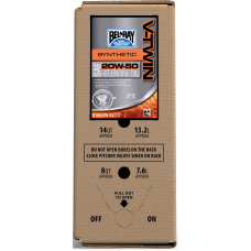 V-TWIN SYNTHETIC OIL 20W50 6GAL BAG IN BOX