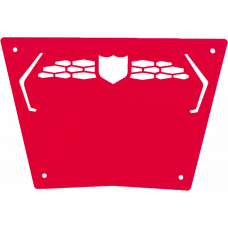 FRONT SPORT BUMPER SKID PLATE RED