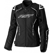 LADIES S1 CE JACKET BLACK/WHITE TEXTILE SM