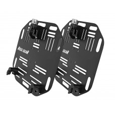 RIGG SADDLEBAG PLATE FLAT BAR QUICK RELEASE PAIR BLACK