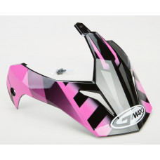 VISOR W/SCREWS TREKKA GM-11 BLACK/PINK