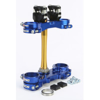 ROCS TECH CLAMP SET BLUE YAMAHA 22MM