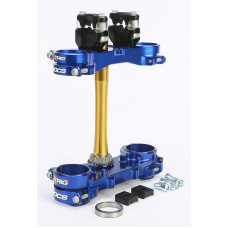 ROCS TECH CLAMP SET BLUE YAMAHA 22MM