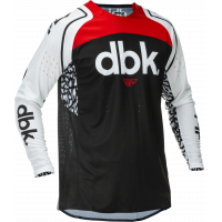 EVOLUTION  DST DBK JERSEY BLACK/WHITE/RED LG