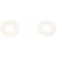 SEMI-TRANSPARENT NYLON WASHER 5X14MM 10/PK