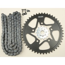SPROCKET/CHAIN KIT STL/STL 14/46T SIL SX3 520-110L BLK