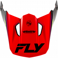 KINETIC RALLY HELMET VISOR RED/BLACK/WHITE XS/SM