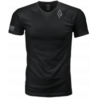HARDDRIVE SHIELD TEE BLACK/WHITE 2X