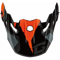 MX-96 SPLINTER VISOR W/SCREWS BLACK/ORANGE