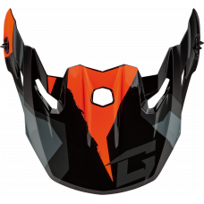 MX-96 SPLINTER VISOR W/SCREWS BLACK/ORANGE