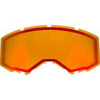 DUAL LENS W/O VENTS ADULT RED MIRROR/AMBER