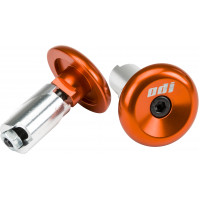 ALUMINUM BAR END PLUGS ORANGE