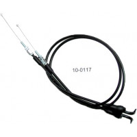 BLACK VINYL THROTTLE PUSH-PULL CABLE SET
